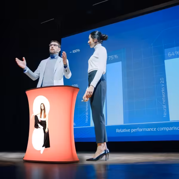 BANCHETTO PUBBLICITARIO OVAL LED LOCATION