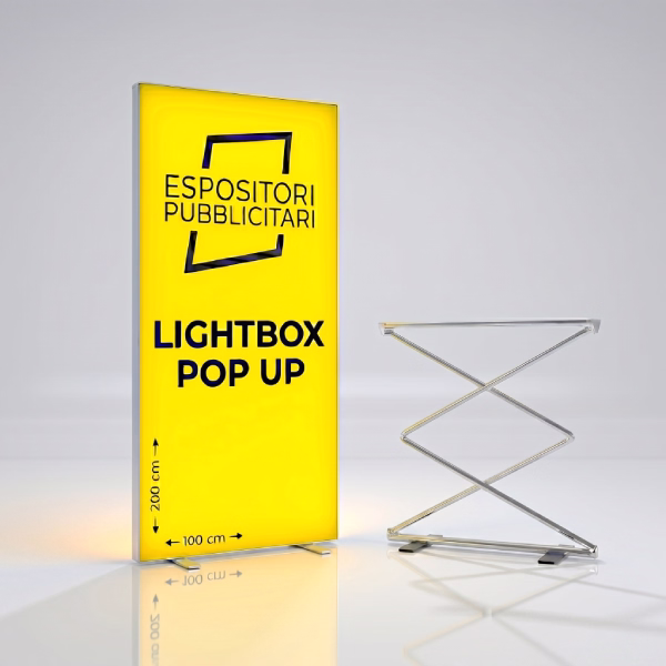 LIGHTBOX POP UP 100x200 cm